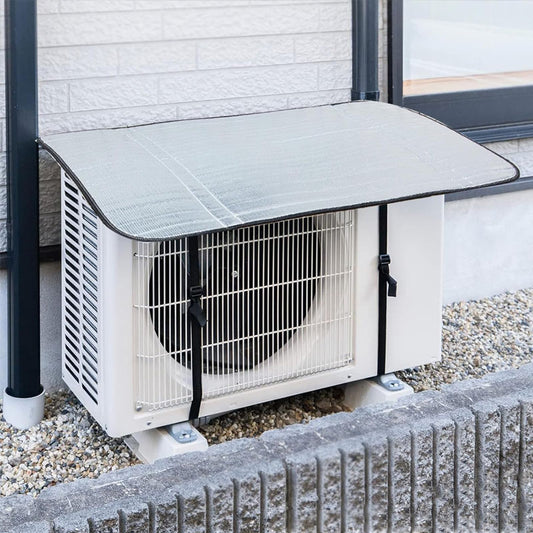 AC Outdoor Unit Protector Aluminum Cover With Straps