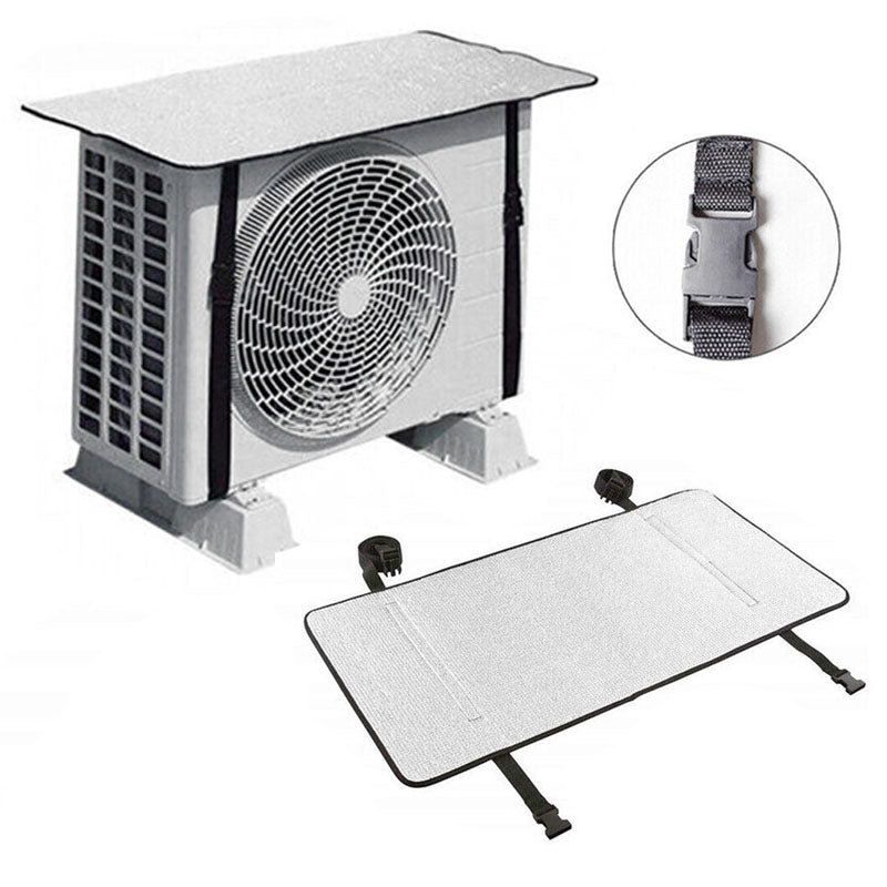 AC Outdoor Unit Protector Aluminum Cover With Straps