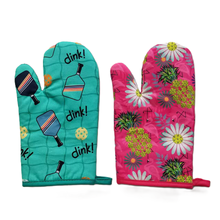 Custom Oven Mitts and Pot Holder Cotton Gloves for Cooking and BBQ Kitchen Essentials with Custom Logo