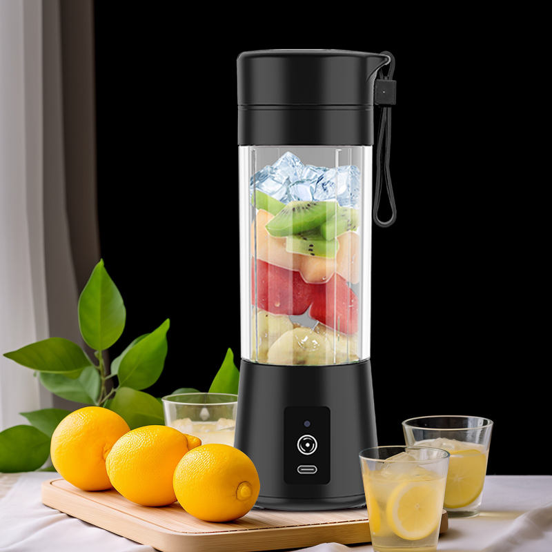 Mini Portable USB Rechargeable Juicer Blender – 380ml Travel Smoothie Maker with Stainless Steel Blades for Home, Office & Car Use